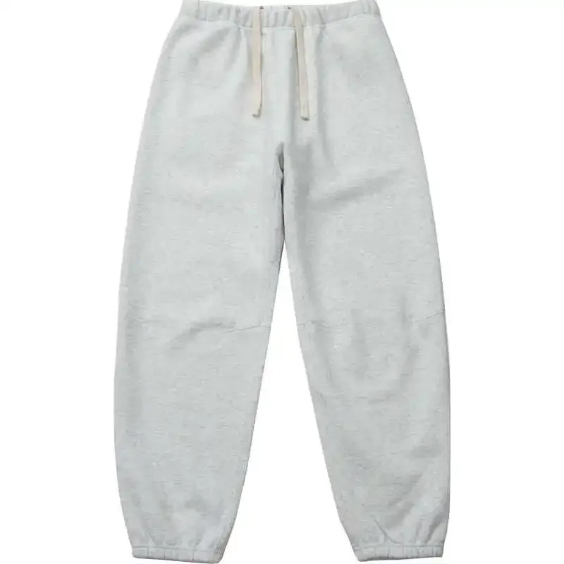 New Heavy-duty Composite Thick Velvet and Elastic Drawstring Loose Fit Small Feet Warm Sanitary Pants Casual  for Men Trendy