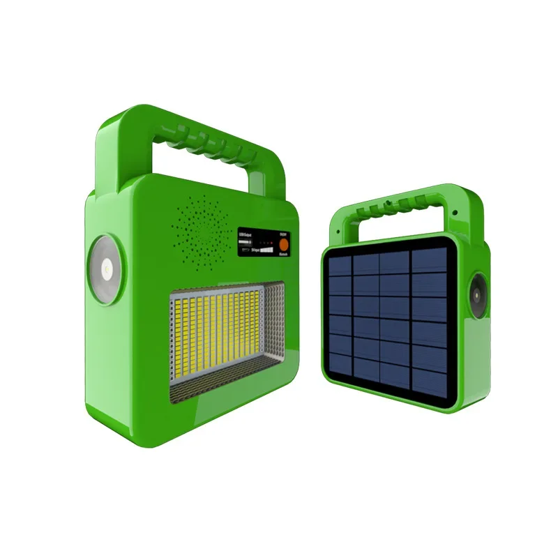 Solar-Außenbereich, zum Aufladen des Camping-Nachtmarktes, tragbarer USB-Handy-Lade-Bluetooth, tragbare Stereo-Beleuchtung