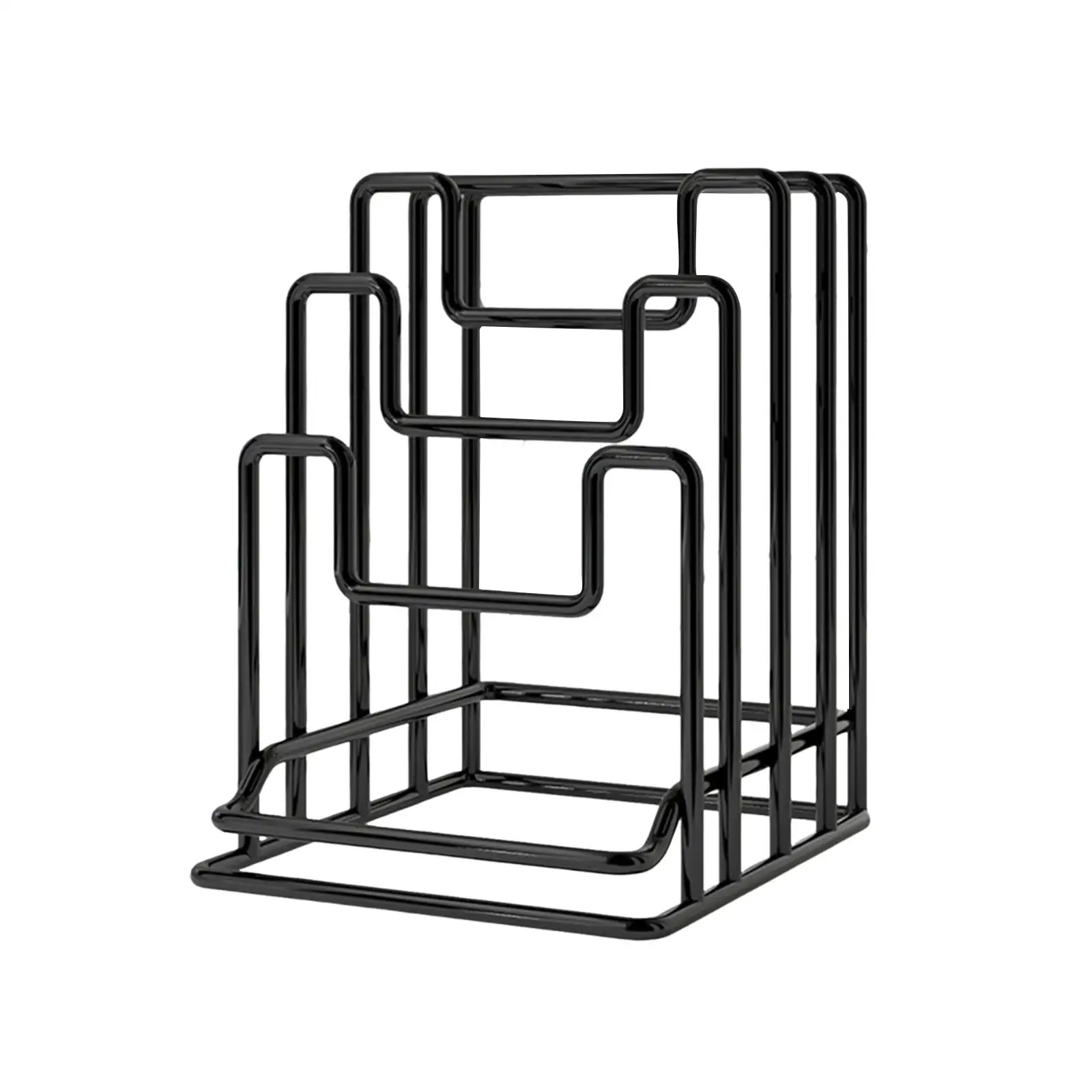 Cutting Board Holder Rack Chopping Board Organizer Metal Freestanding Space Saving Pot Lid Rack Stand for Baking Sheet Plates
