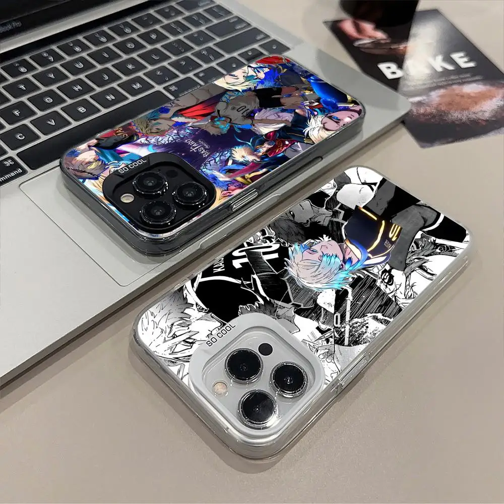 

Чехол для телефона Blue Lock Michael Kaiser для iPhone 17, 16, 15, 14, 13, 12, 11 X XR XS 8 7 Pro Max Plus, полупрозрачный цветной чехол для мобильных телефонов