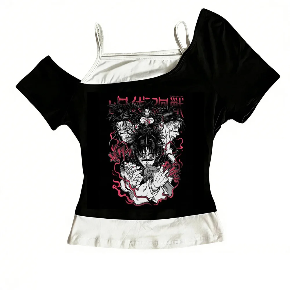 Choso t shirt teen anime korean clothes Comfortable graphic 2000s women 80s Digital Comfortable aesthetic anime Colorful