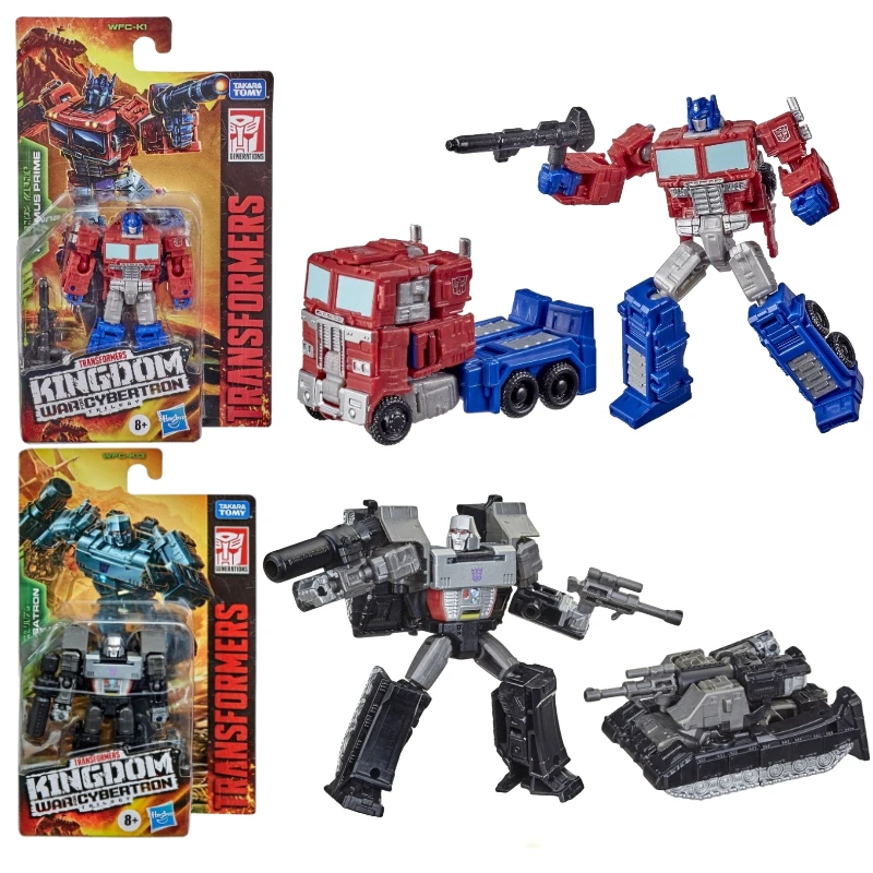 Takara Tomy Transformers Toys War for Cybertron:Kingdom Core Class Optimus Prime Starscream Soundwave Autobot Action Figures