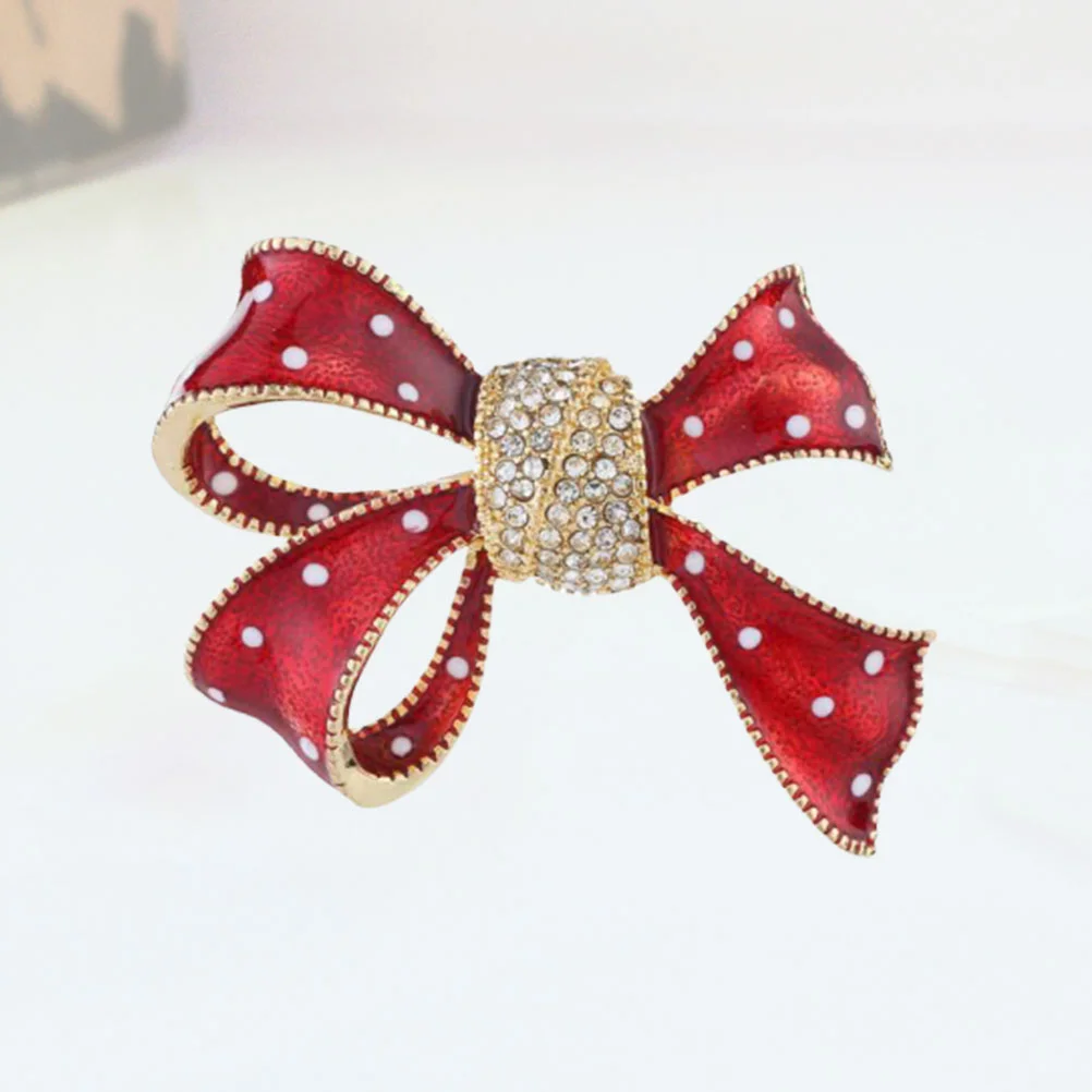 

1PC Chic Elegant Bowknot Design Brooch Trendy Style Fashionable Alloy Brooch for Decoration Gift Women