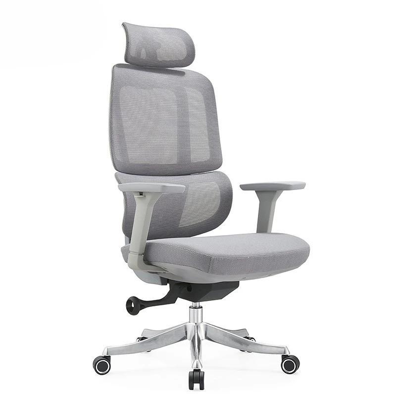 Three-stage waist protection director High-end reclining Artificial body office chair Administrative meeting chair Staff chair