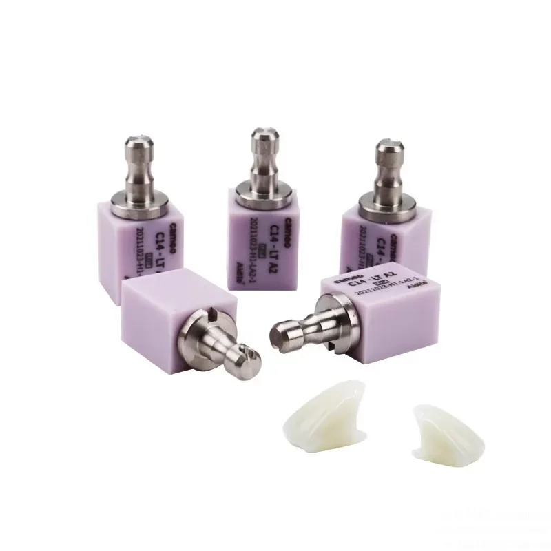 Aidite-Lithium Disilicate Dental Translucency Materials, Ceramic Blocks, Dentistry Lab Materials, Cameo C14 CAD/CAM, 5 PCs/Box