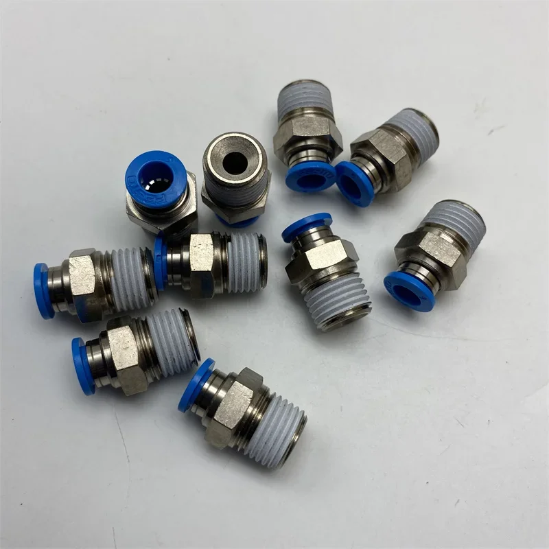 

10pcs New Original 1/4 cone thread R thread fast plug connection 153003 QS-1/4-6 130677