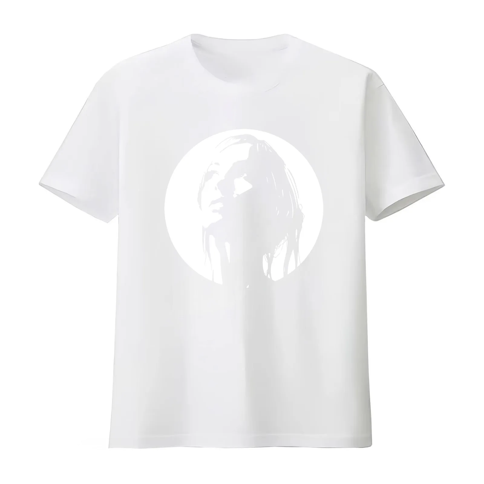 Mystery Girl T-Shirt Summer Casual Cotton Tee Oversized Streetwear Tops Vintage Graphic Print Loose Fit Short Sleeve