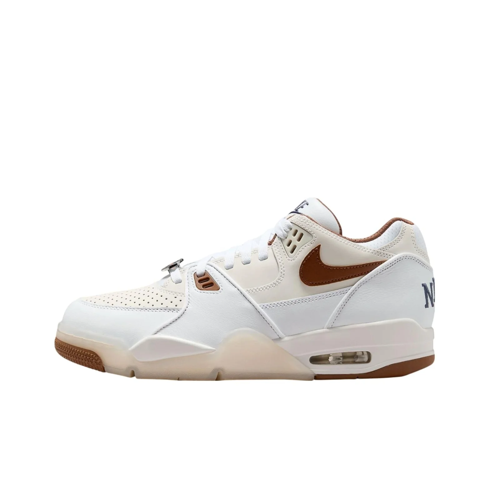 Nike Air Flight 89 Low top Basketball Shoes Unisex White Brown IB8866-121