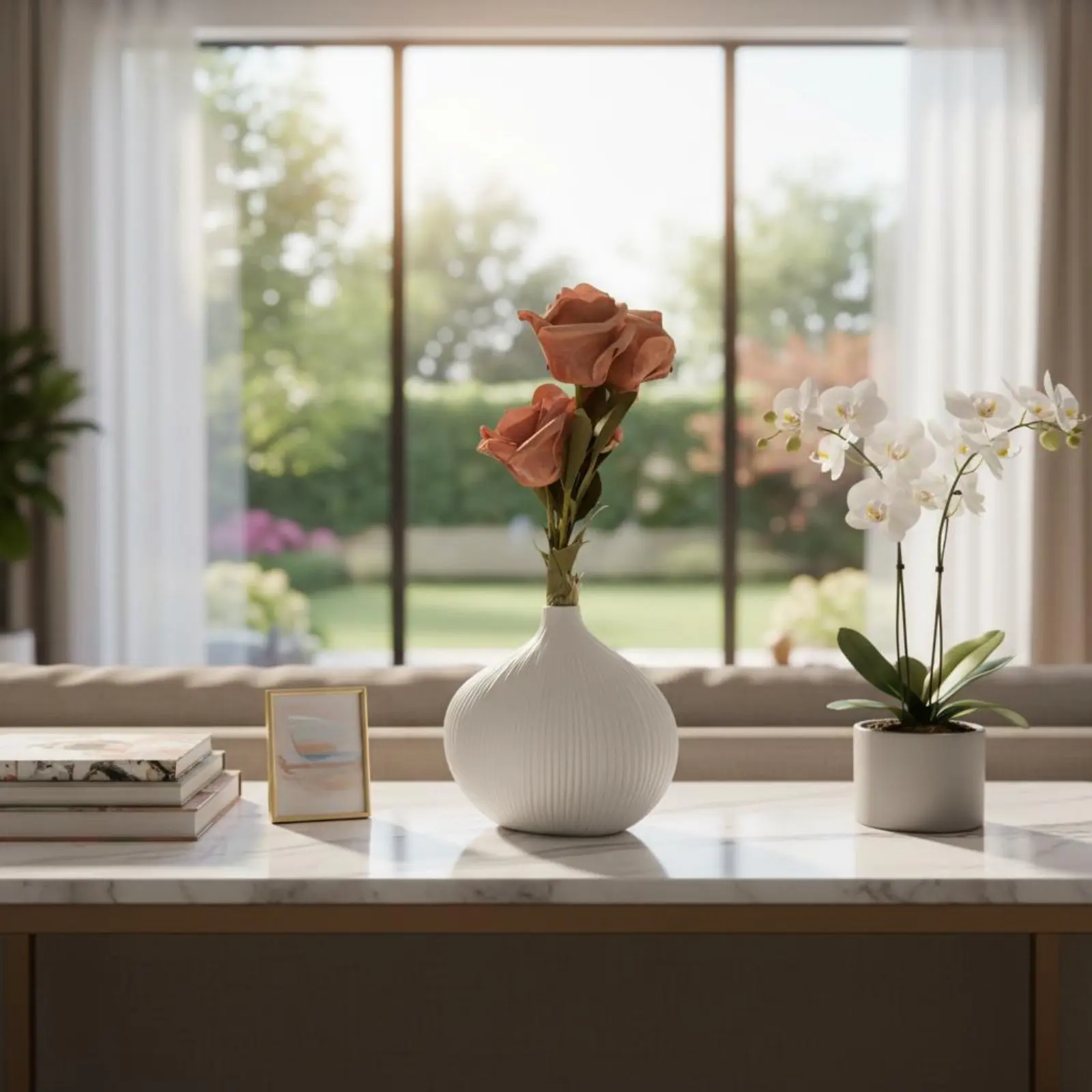 Imitation Shell Vase Meticulous Workmanship Modern Minimalist Vase Onion Shaped Flower Pot Versatile Design Home Decoration