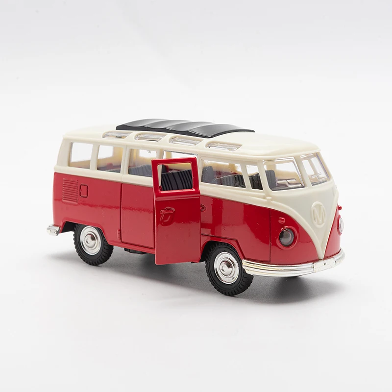 1:32 Legierung Diecast Vintage Mini Bus Van Auto Modell Klassische Zurückziehen Auto Miniatur Fahrzeug Replik Für Sammlung Geschenk für Kinder – Detail 11
