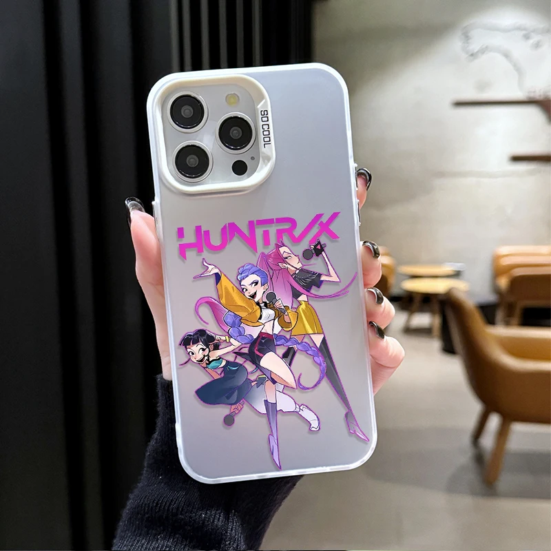 حافظة هاتف صلبة K-Kpop D-Demon H-Hunters لهاتف iPhone 17 Air 16 15 11 12 14 13 Pro Max XS X XR Plus 8 7 SE 2020 غطاء مقاوم للصدمات #2