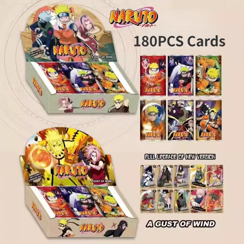 180PCS Demon Slayer Non-repetition Anime Cards ONE PIECE English Flash Cards Dragon Ball Game Card Collection NARUTO Deck Box