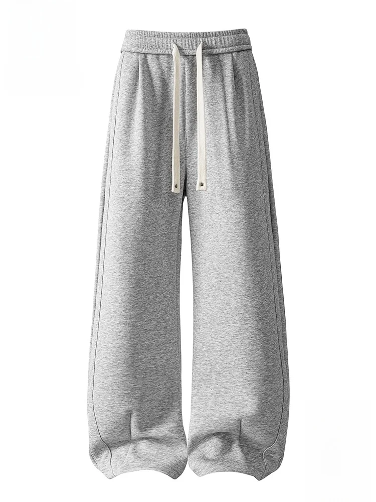 

Мужские повседневные свободные брюки Paul Frank American Style с прямыми штанинами, осенняя новинка, молодежные базовые однотонные брюки с завязками и изогнутым кроем.