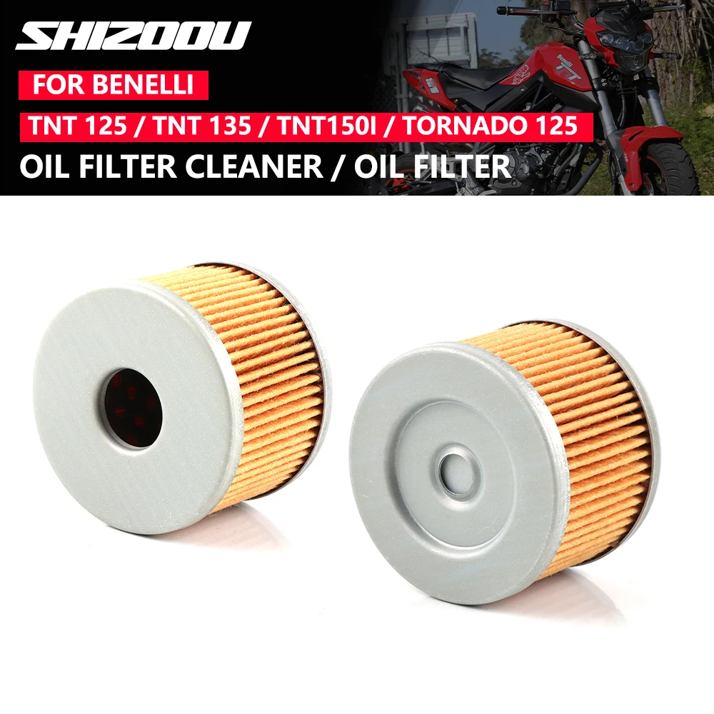 Filtro de Aceite para Motor de Motocicleta de 125cc para QJIANG TNT125 TNT135 Tornado Naked T 125 / TNT 125 135 BJ125-3E