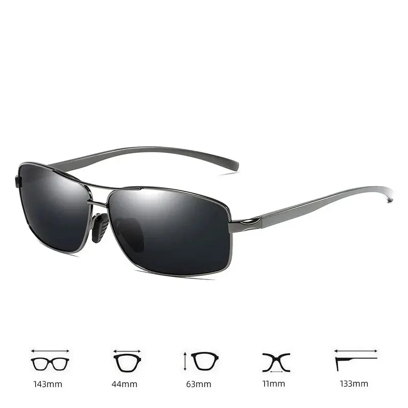Fashion Men\'s Metal Sunglasses Aluminum Magnesium Frame Driving Sun Glasses Men Vintage Man Eyewear