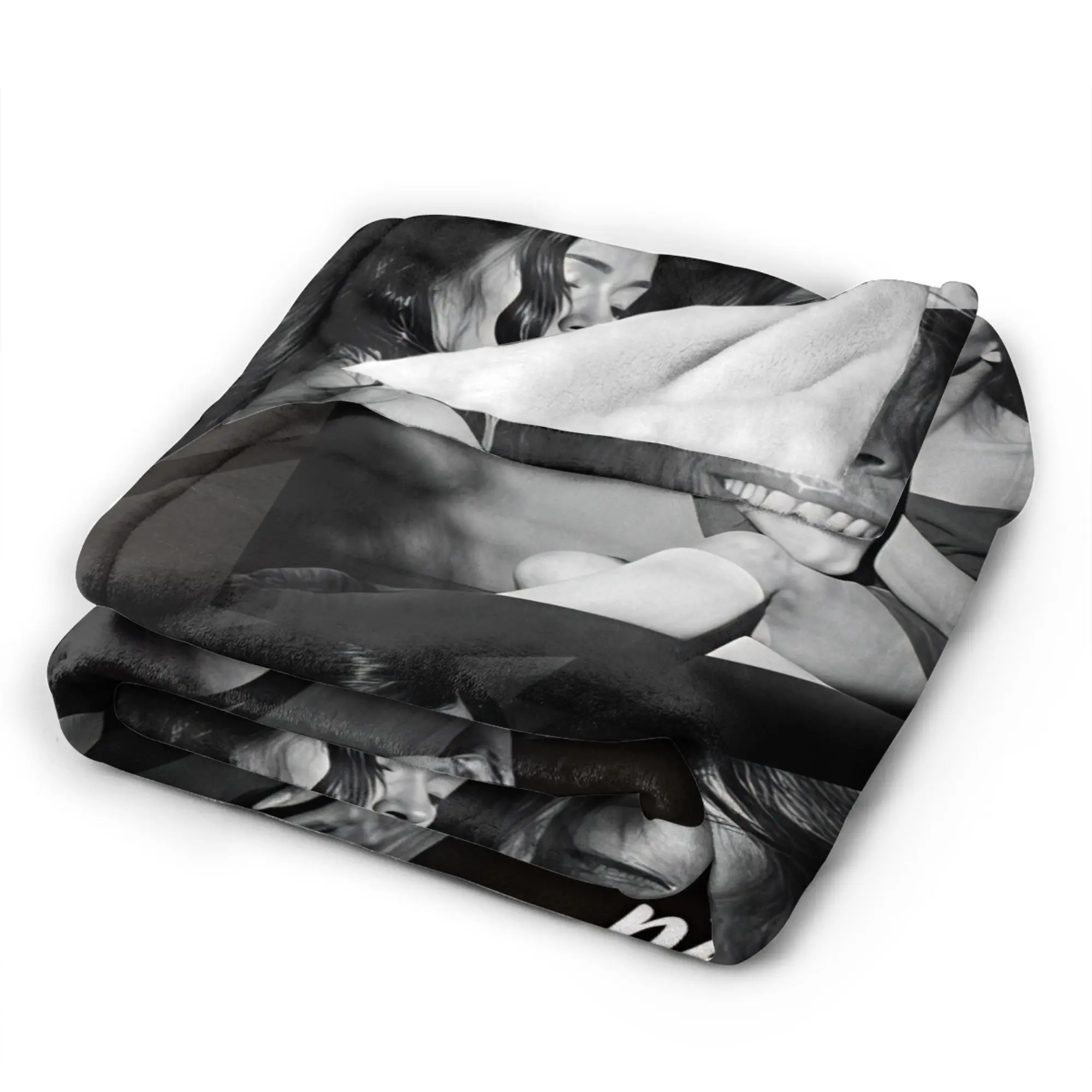 Arianas Grande  Warm Cozy Blankets For Chair Sofa Bed  Funny Throw Blanket Winter Travel Office Flannel Bedspread