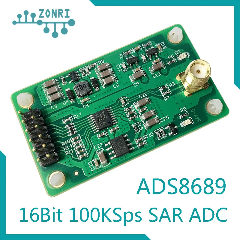 ADS8689 16Bit 100Ksps SAR ADC Module, Single Bipolar 2.56-12 288V Input