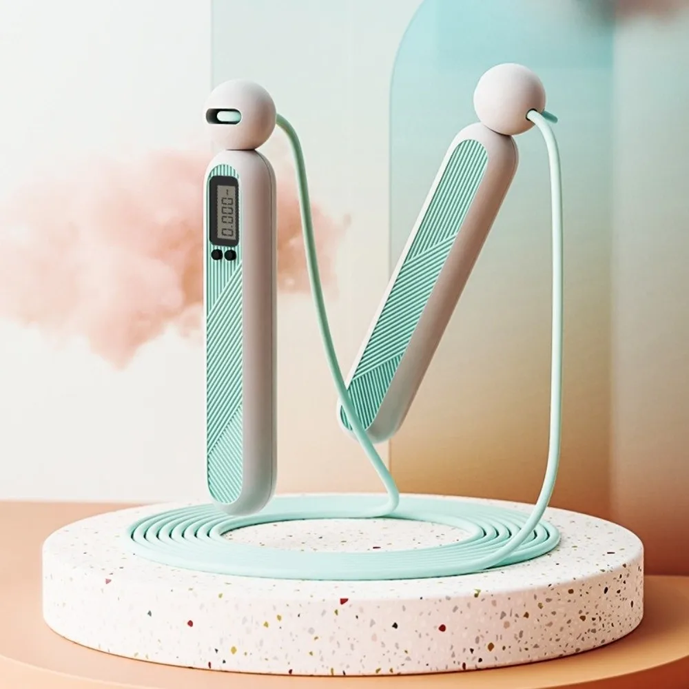 

with Counter Cordless Counting Skipping Rope Adjustable Anti-slip Jump Rope with Calorie Counter Durable Lightweight