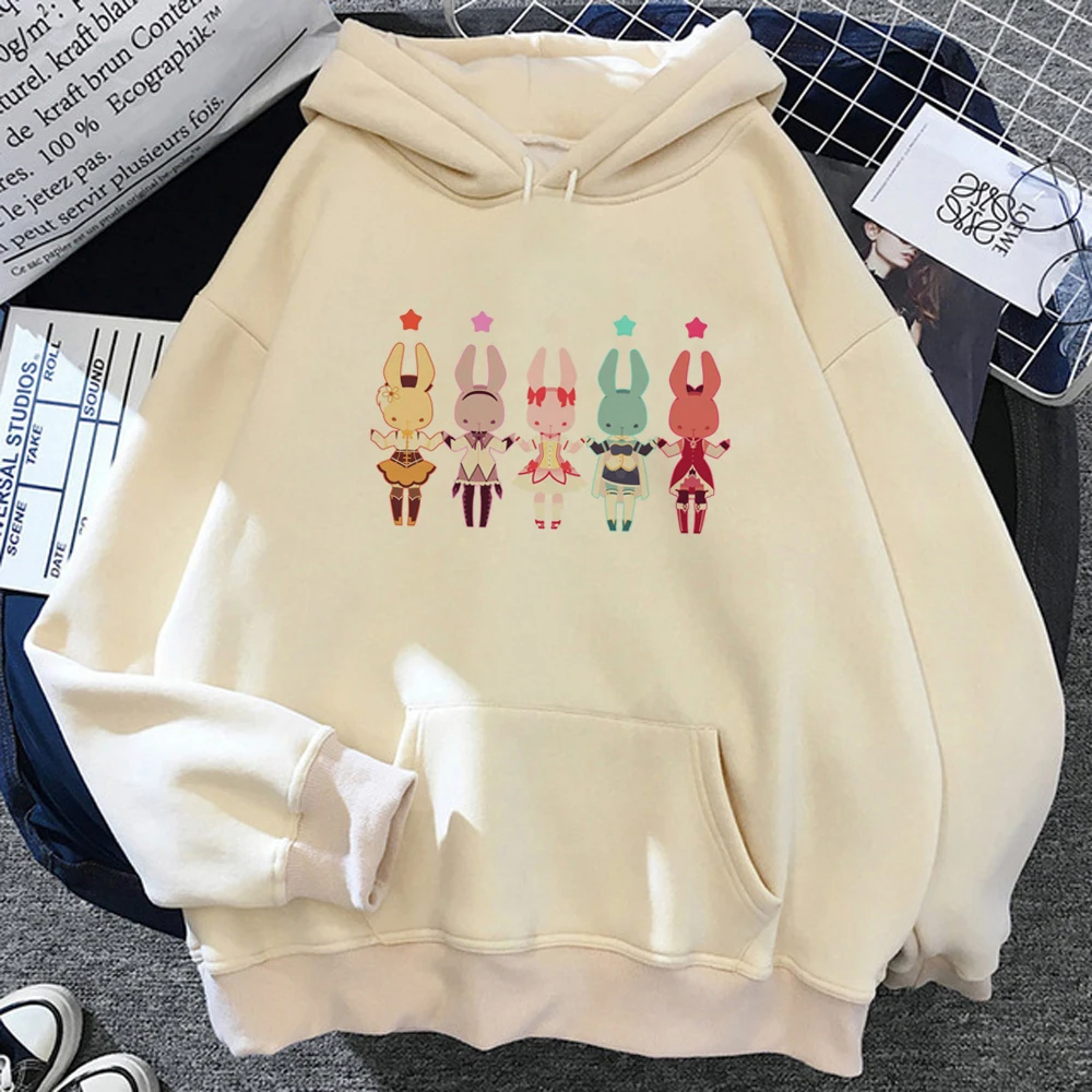 

Puella Magi Madoka Magica hoodies women harajuku aesthetic funny Winter Hood women long sleeve top pulls