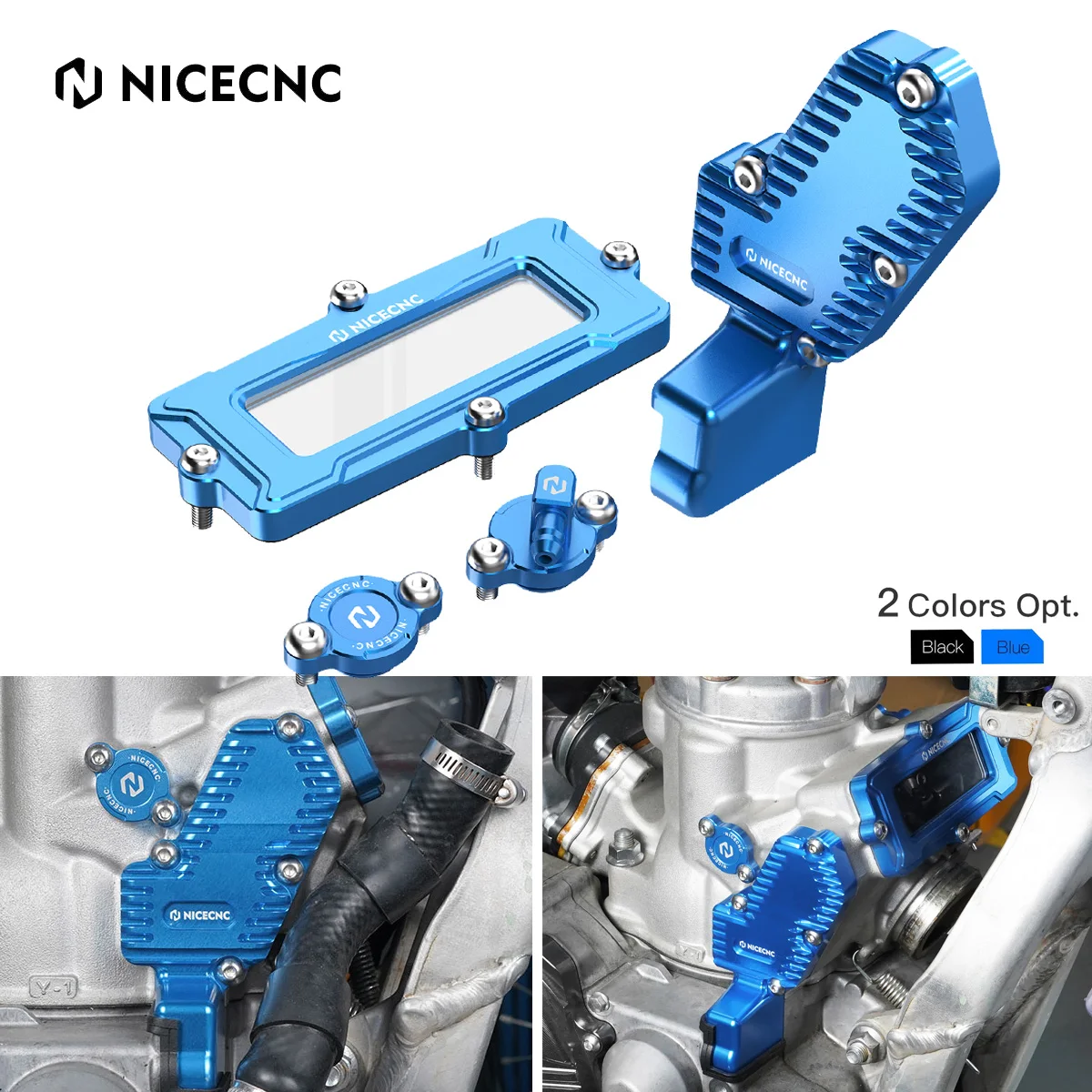 

NiceCNC Power Exhaust Cylinder Valve Cover Holder kit for Yamaha YZ 250 250X YZ250 1999-2023 YZ250X 2016-2023 2022 Clear Guard