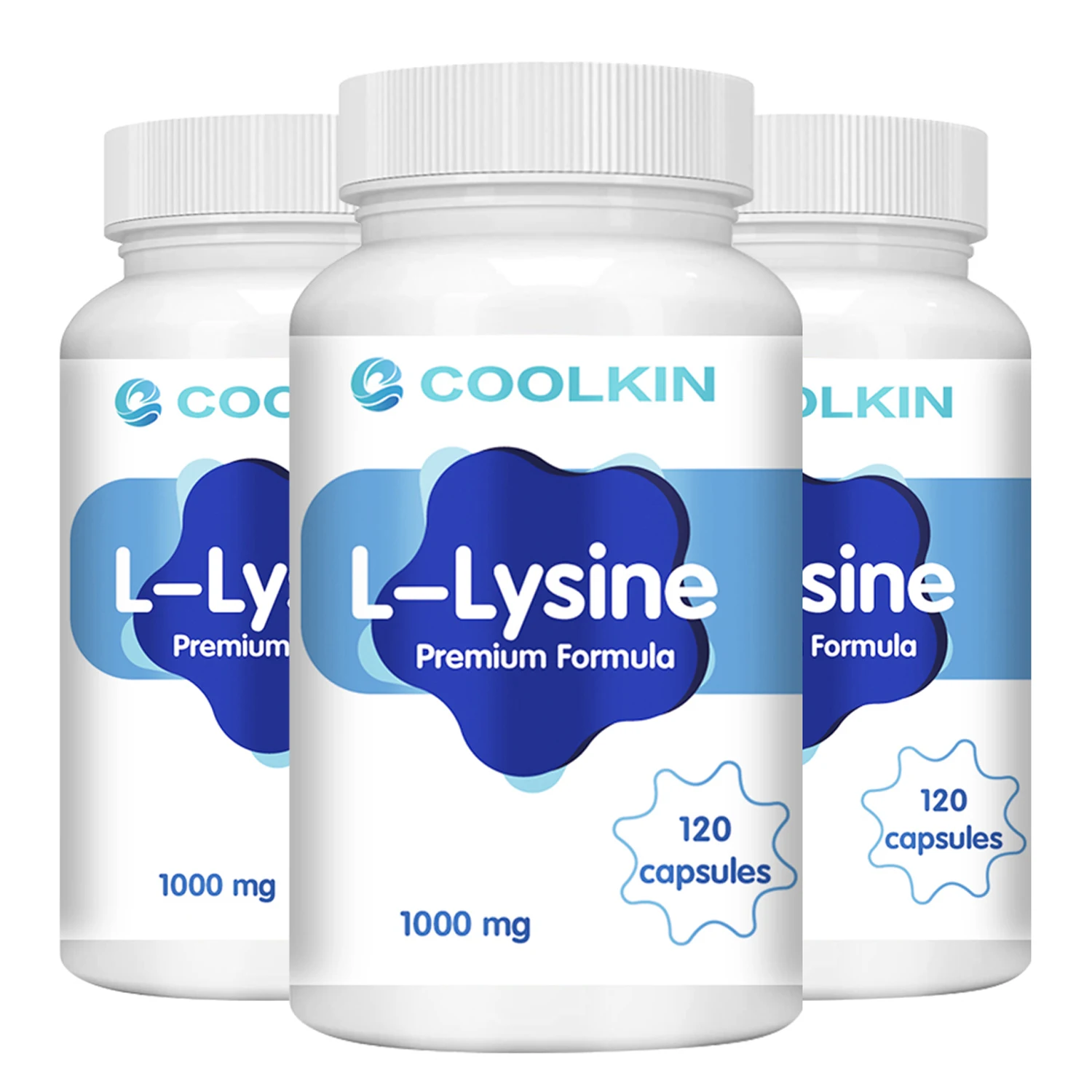 L-Lysine Supplements - for Eye Health and Lip Care Collagen Synthesis and Immune Support