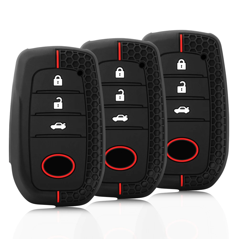 Car Key Case Silicone Cover For Toyota Corolla Yaris Cross RAV4 Prius Camry Venza Fortune Land Cruiser LC200 LK200 Key Case