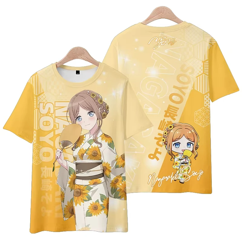 حلم أنيمي بانج! انها MyGO ثلاثية الأبعاد تي شيرت مطبوع الرجال النساء موضة عادية المتضخم قصيرة الأكمام بلايز تيز الاطفال الفتيات الملابس جديد #3