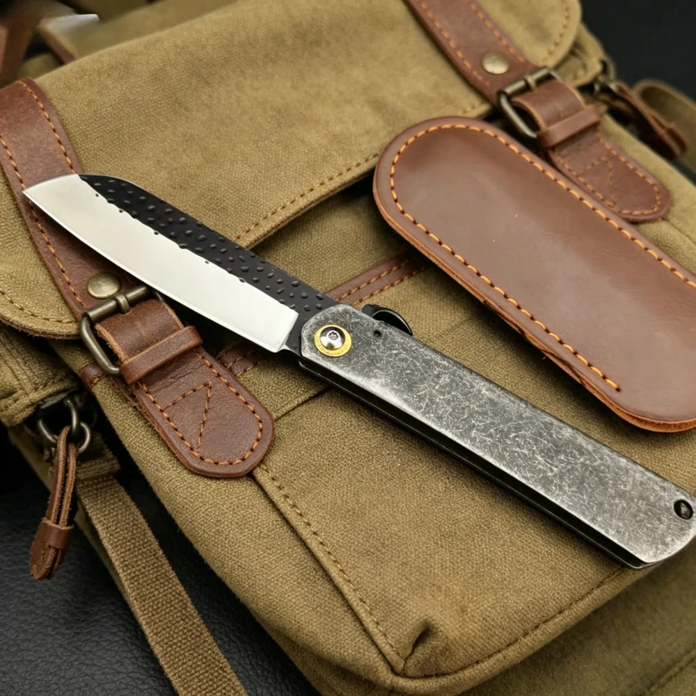 Camping Cooking Knife With Sheath - Cuchillo de Cocina Higonokami, Esencial para