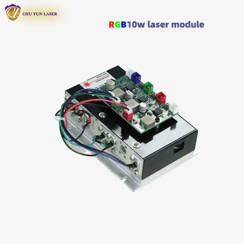 DC12V rgb10w  RGB Red Green Blue Tricolor Synthetic White Full Color Laser Module TTL