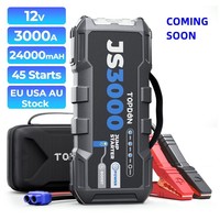 TOPDON Factory Supply JS3000 3000A 24000mAh 12V Multi-function Portable Car Automotive Battery Booster Power Bank Jump Starter