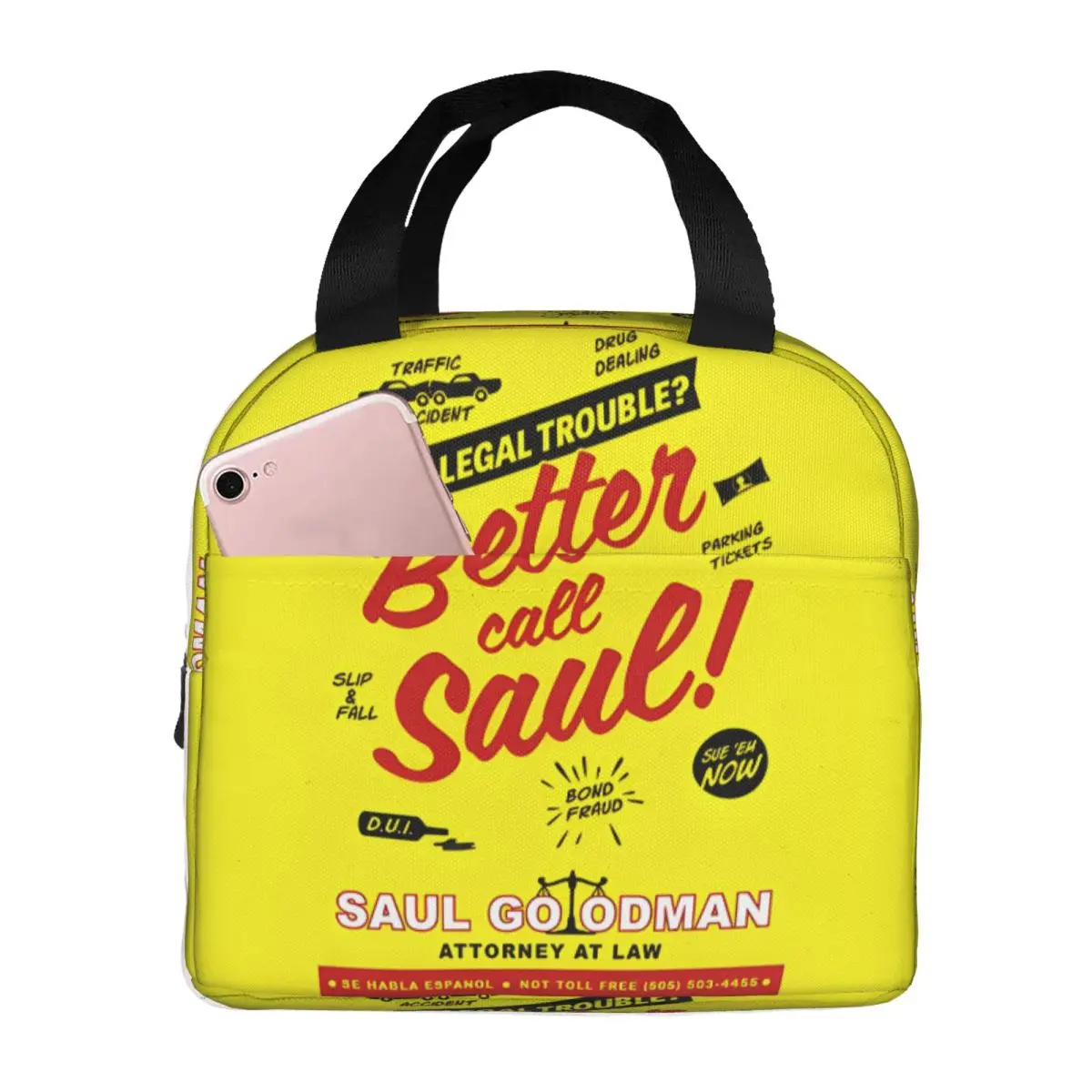 Aluminum Foil Insulation Students Saul Goodman Bento Box New Better Breaking Bad Children's School Food Pouch