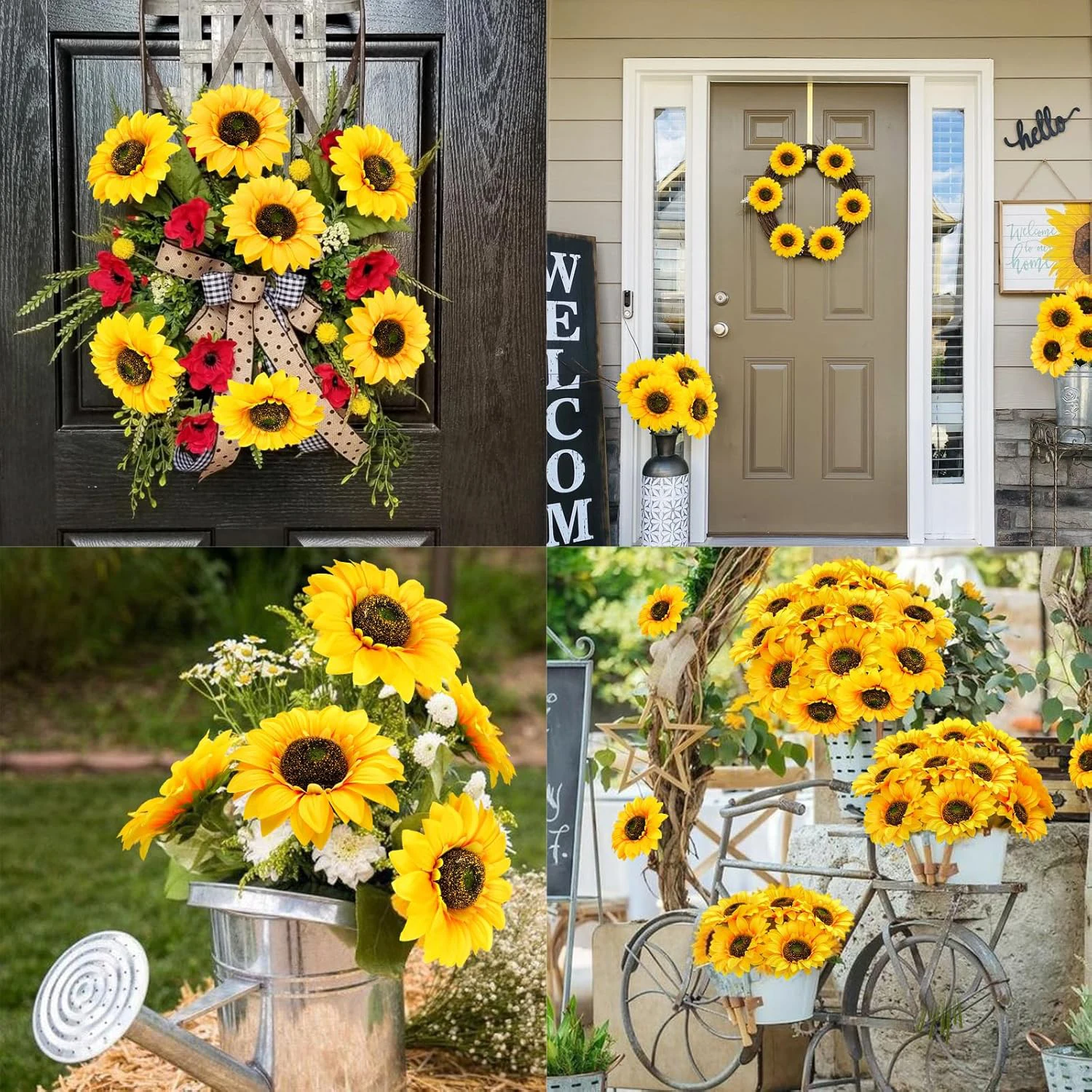 Künstliche Sonnenblume Frühling Heim Zimmer Garten Deko Staubblatt Hochzeit Festival Künstliche Gerbera Wohnzimmer Tisch Bühne DIY Geschenk