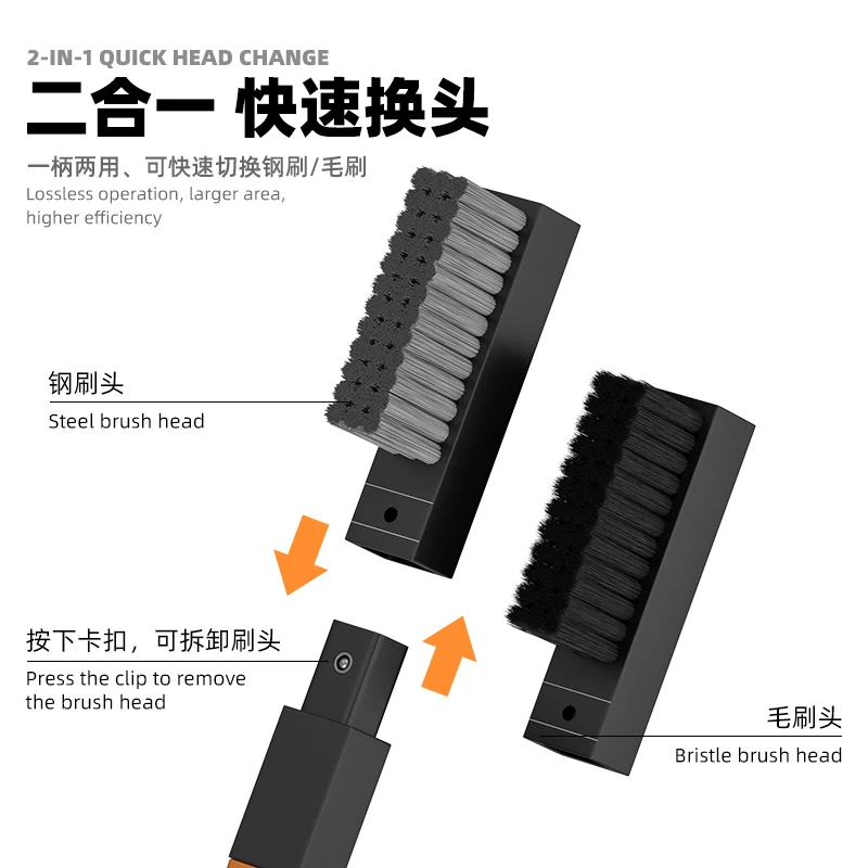 فرشاة إصلاح الهاتف المحمول WYLIE 2 في 1 - أداة تلميع القصدير لإزالة غراء رقاقة اللوحة الأم لتنظيف الغبار لمجموعة إصلاح الهاتف