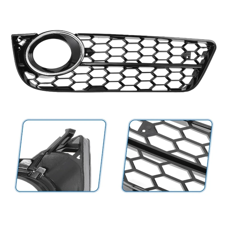 Super Sale 1set Front Bumper Grille(Left / Right) 8K0807681C 8K0807682C for Audi A4 B8 S4