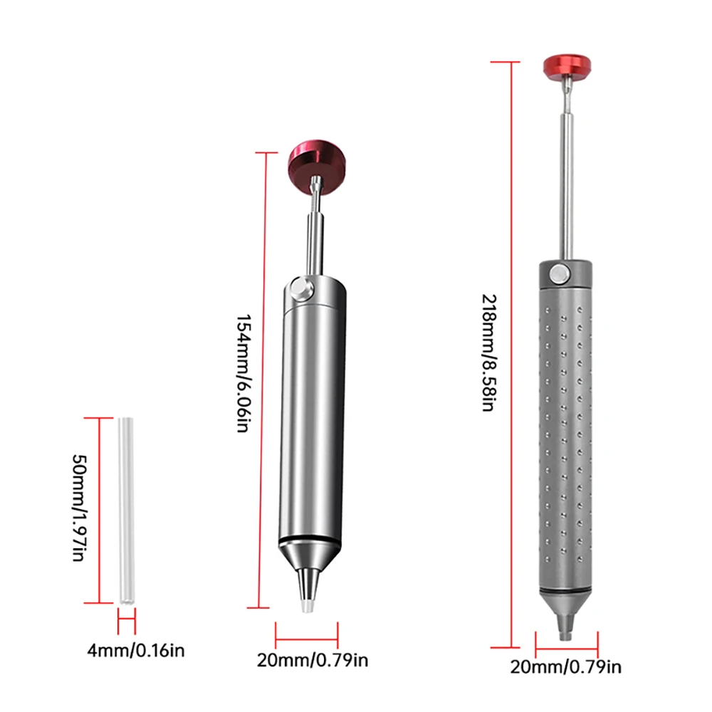 Manual Vacuum Solder Sucker All-Aluminium Alloy Solder Sucker Soldering Repair Tool With Flexible Rubber Hose image 3