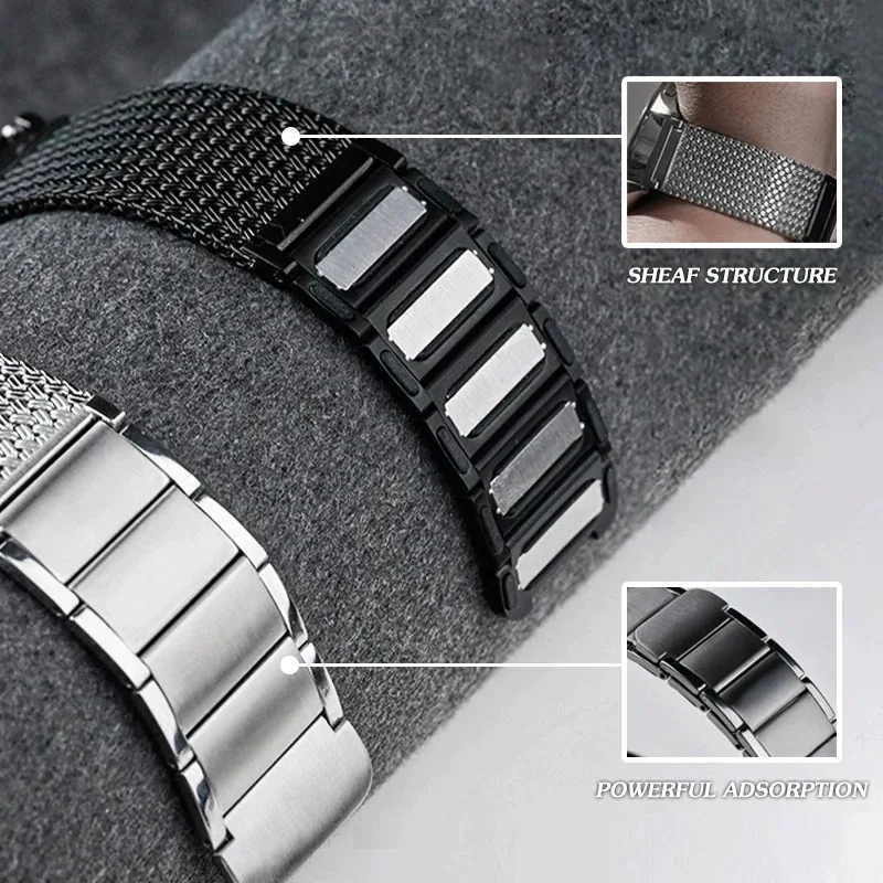 مناسبة ل iWatch أبل سوار ساعة ذكية 49 مللي متر 45 مللي متر 41 مللي متر 40 مللي متر 44 مللي متر معدن كوريا سوار حزام iwatch سلسلة 7 6 5 SE 8 Ultra s