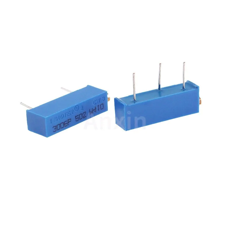 10PCS 3006P 100Ω - 1M 103 102 104 203 503 Trimmer Potentiometer Adjustable Resistor 500R 1K 2K 5K 10K 20K 50K 100K 200K 500K Oh