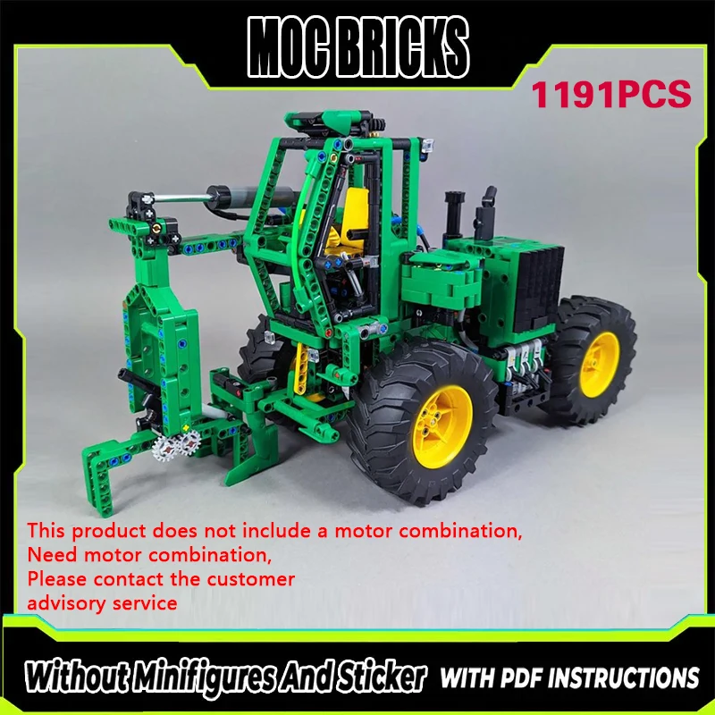 

Конструктор City Car Model MOC: Классический погрузчик сахарного тростника, модульная технология, подарки, праздничный набор для сборки, детские игрушки