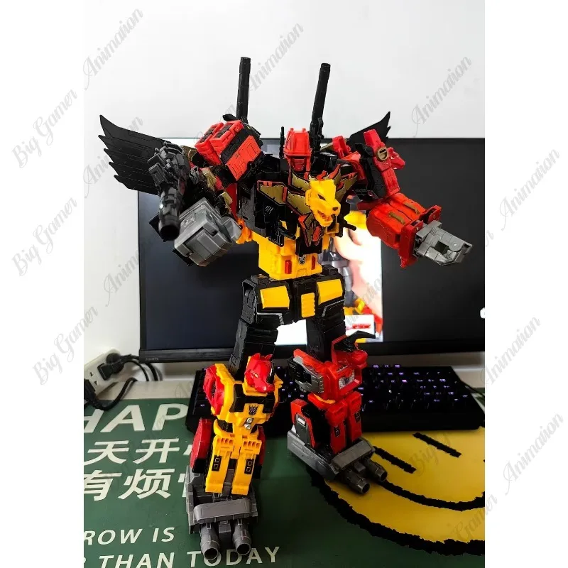 【In-stock】Original Hasbro Power of The Primes Titan Class Predaking 5-in-1 Combiner  PP31  Action Figure Collectible Toy Gift view 3
