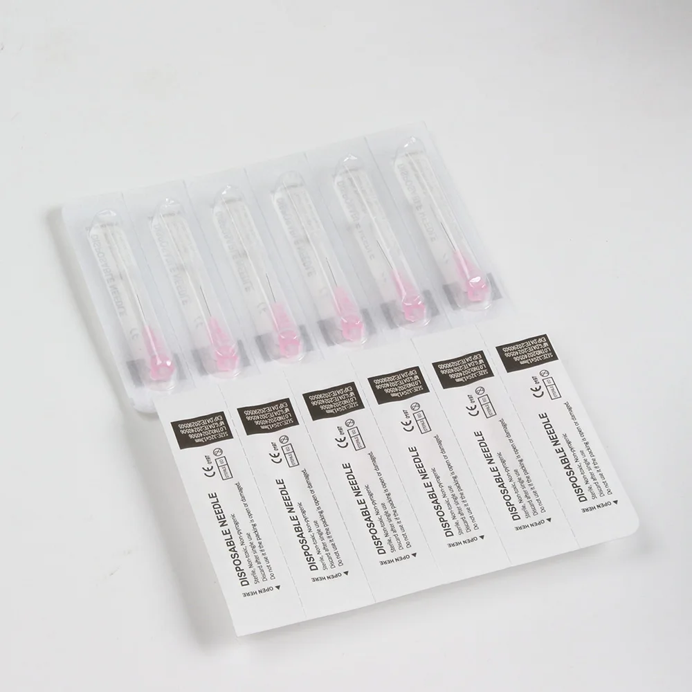 Disposable Plastic Medical Beauty30G, 31G,32G,34G Painless Small Needle Sterile Injector Micro Hypodermic Needle