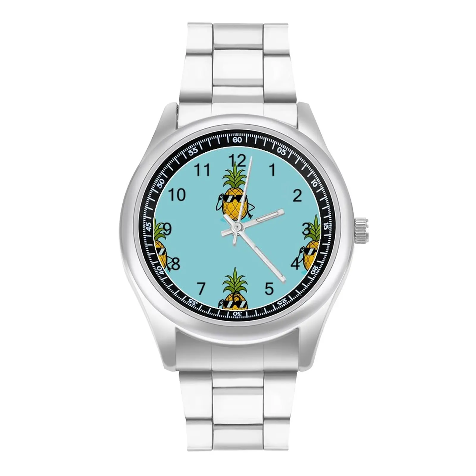 

Ananas Pineapple Sunglasses Quartz Watch Fruit High Class Cute Wrist Watch Stainless Female Travel Design Wristwatch