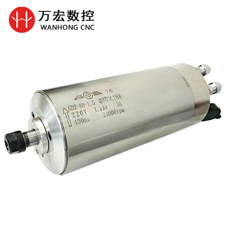 Горячая продажа бренда ChangSheng с водяным охлаждением, двигатель шпинделя с ЧПУ 2,2 кВт, 1,5 кВт, 0,8 кВт, 24000 об/мин