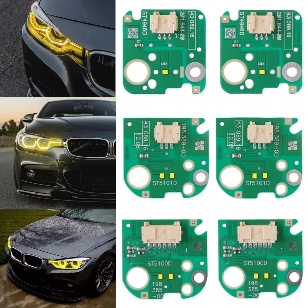 

Yellow Headlight DRL Boards For BMW 3 Series F30 F31 320i 330i 340i 2016-2019 Daytime Running Light LED Chips Board 63117419610