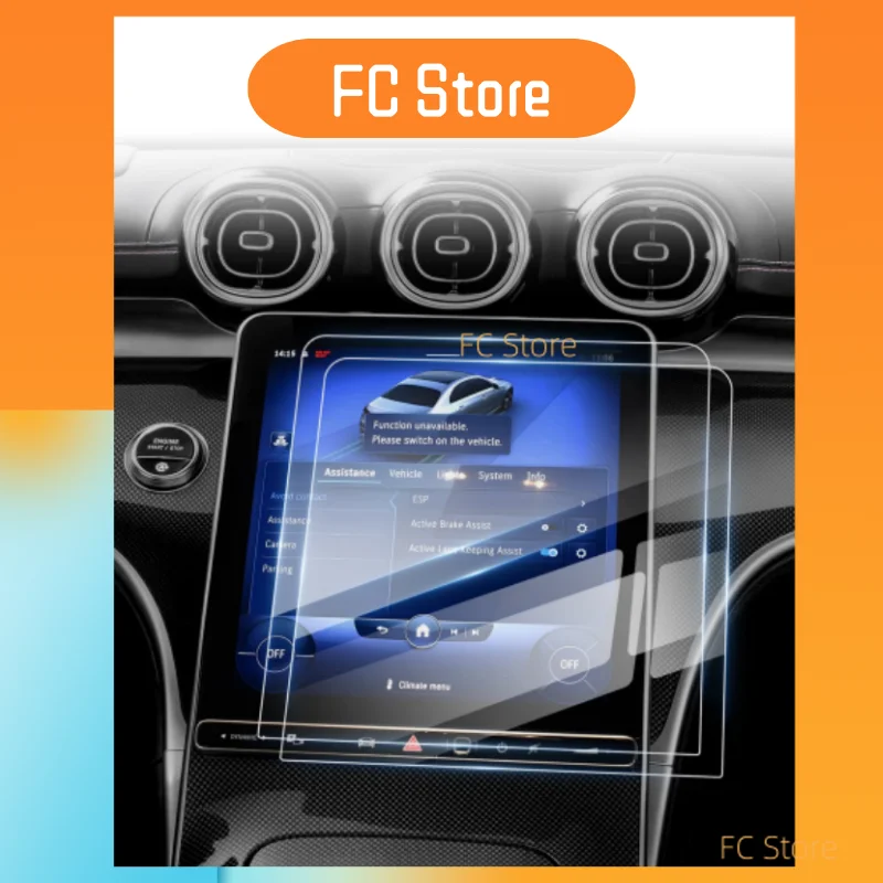 For 2022-2024 C Class Screen Protector 11.9 Inch for 2024 CLE Touchscreen Protector GLC 2023-2024 11.9 In Navigation Display