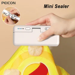 Mini Sealer Plastic Bags Heat Sealing Machine Handheld Rechargeable Food Packaging Heat Sealer Portable Thermal Bag Sealer