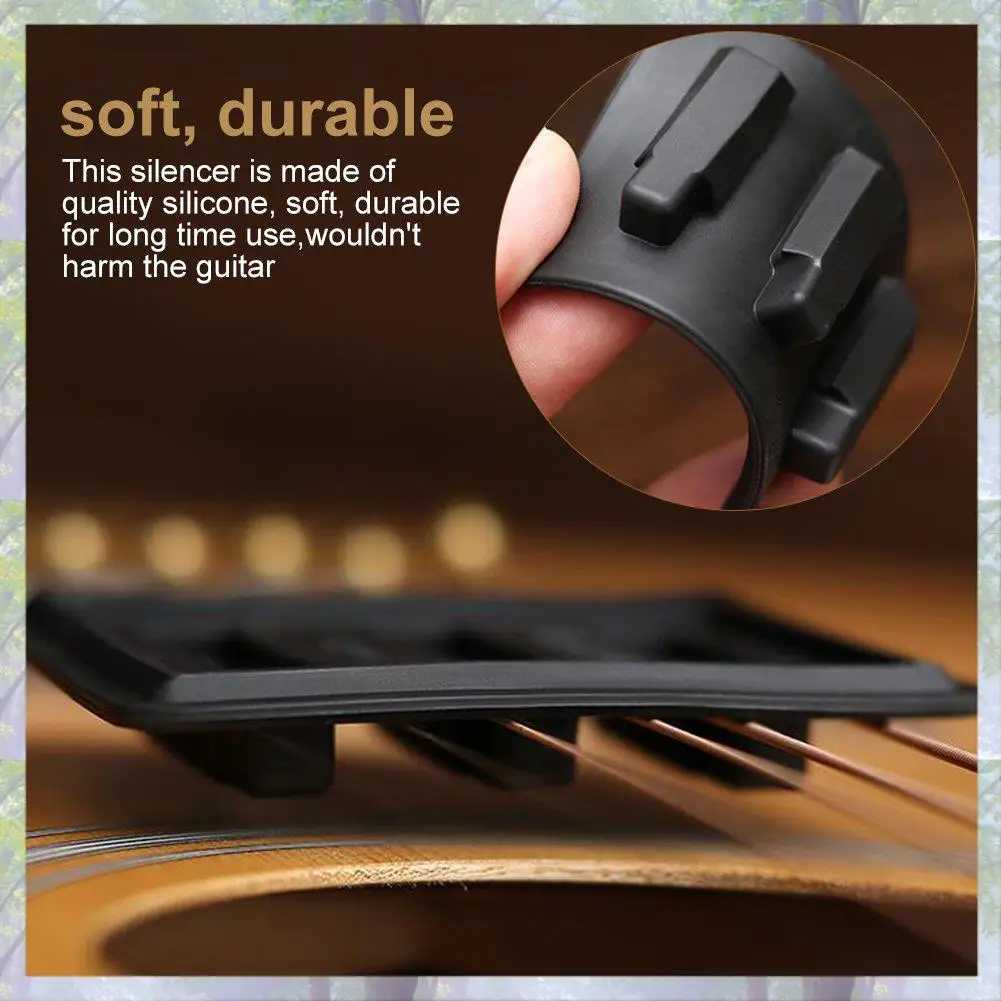 Ballads Acoustic Classical Guitar Mute Pad Silicone Practice Guitar Silencer Musical Instruments Guita Parts & Accessories