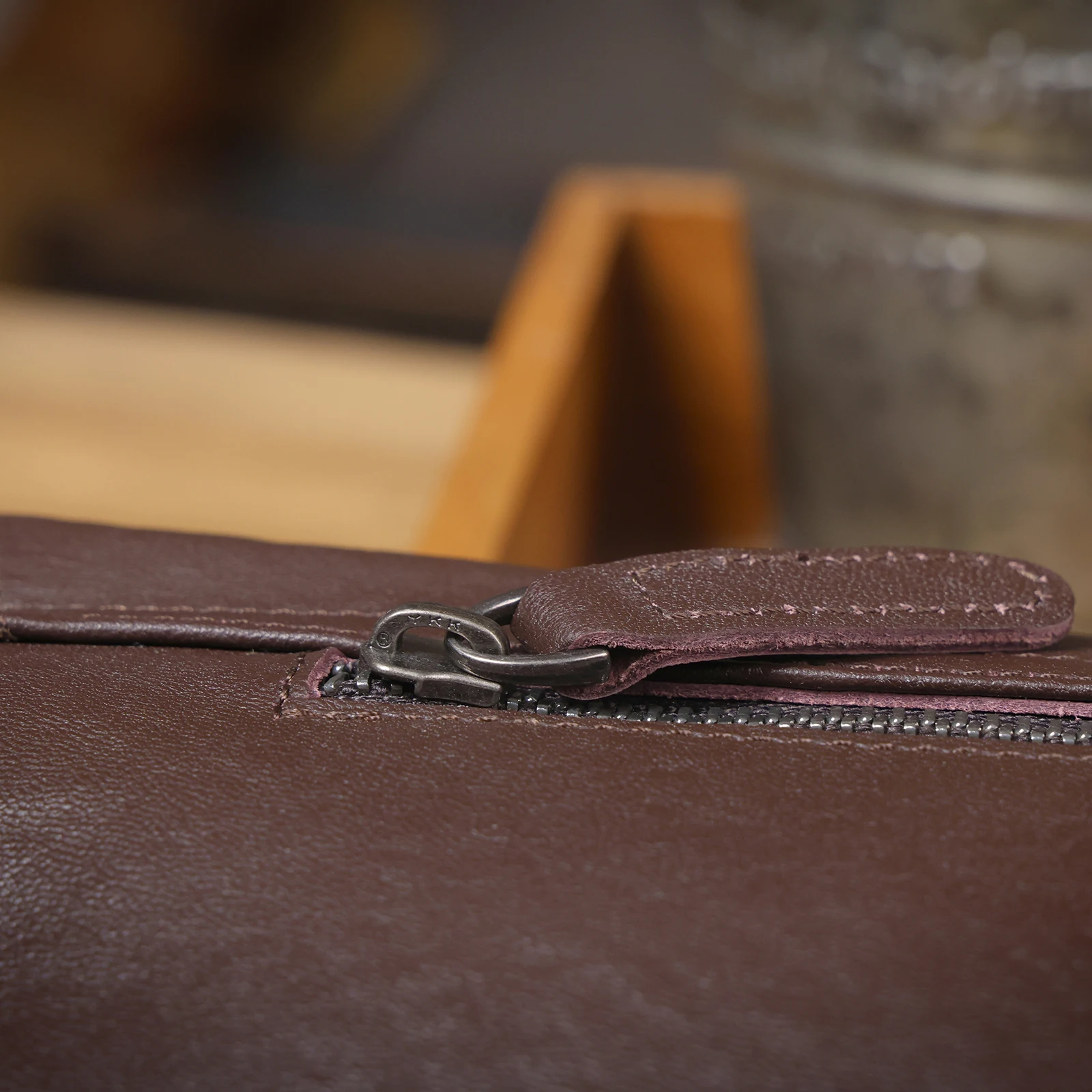 S.WORKER Herren-Umhängetasche aus echtem Leder, Umhängetaschen, einfache Rindsledertasche, pflanzlich gegerbtes Oberschichtleder, modisch, lässig – Detail 21