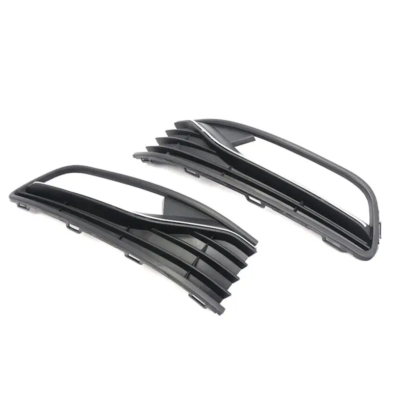 Front Bumper Lower Left And Right Fog Light Cover Grills For VW POLO 6R 2014-2017 6C0854661C 6C0854662C Car Accessories Supplies