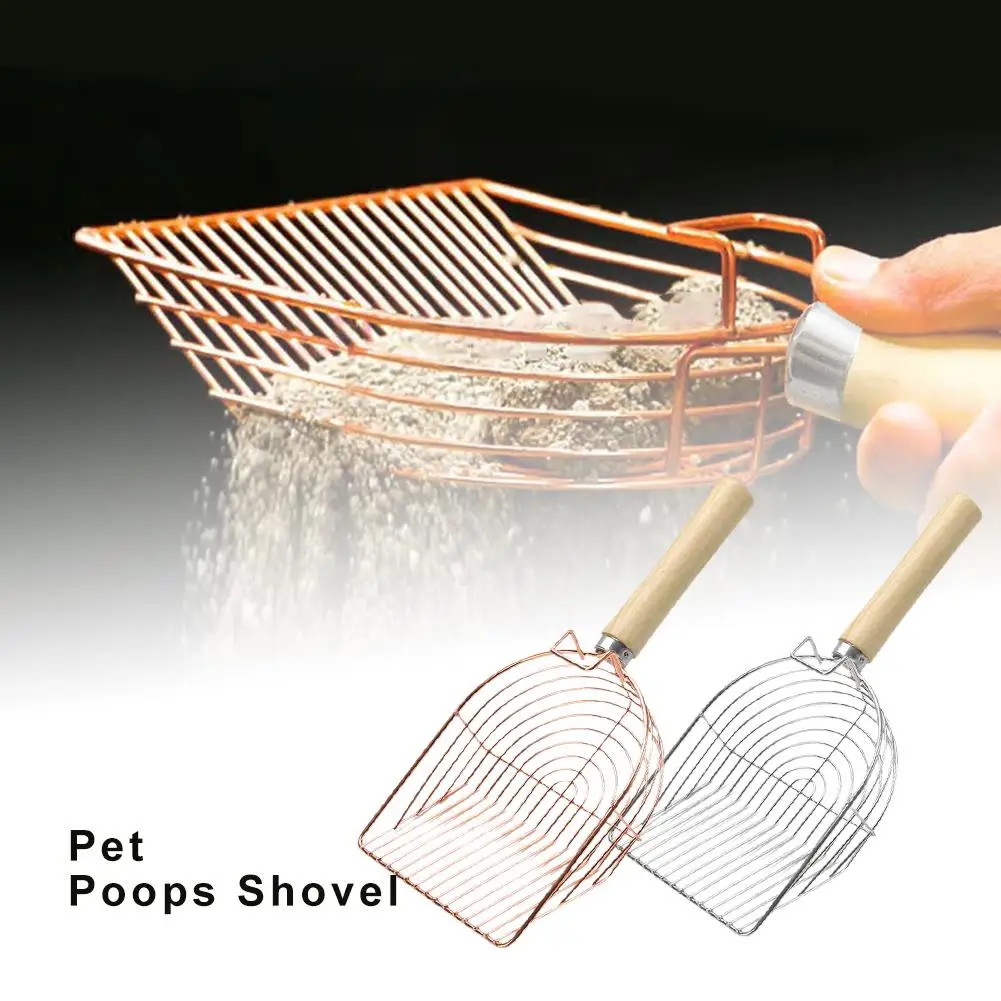 Metal Fine-pore Cat Litter Shovel Cat Tofu Litter Bentonite Wear-resistant Supplies Pet Waterproof Sand Ore Special B0J2