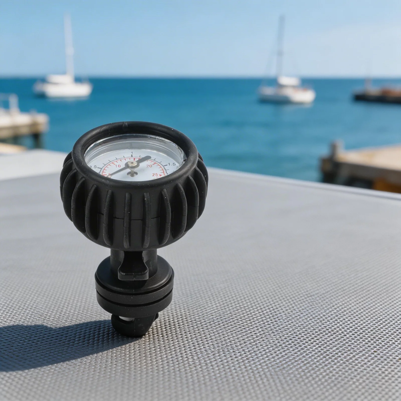 

Air Pressure Monitoring Gauge for Inflatable Boats Dual Measurement Units Lightweight and Compact for Outdoor Use
